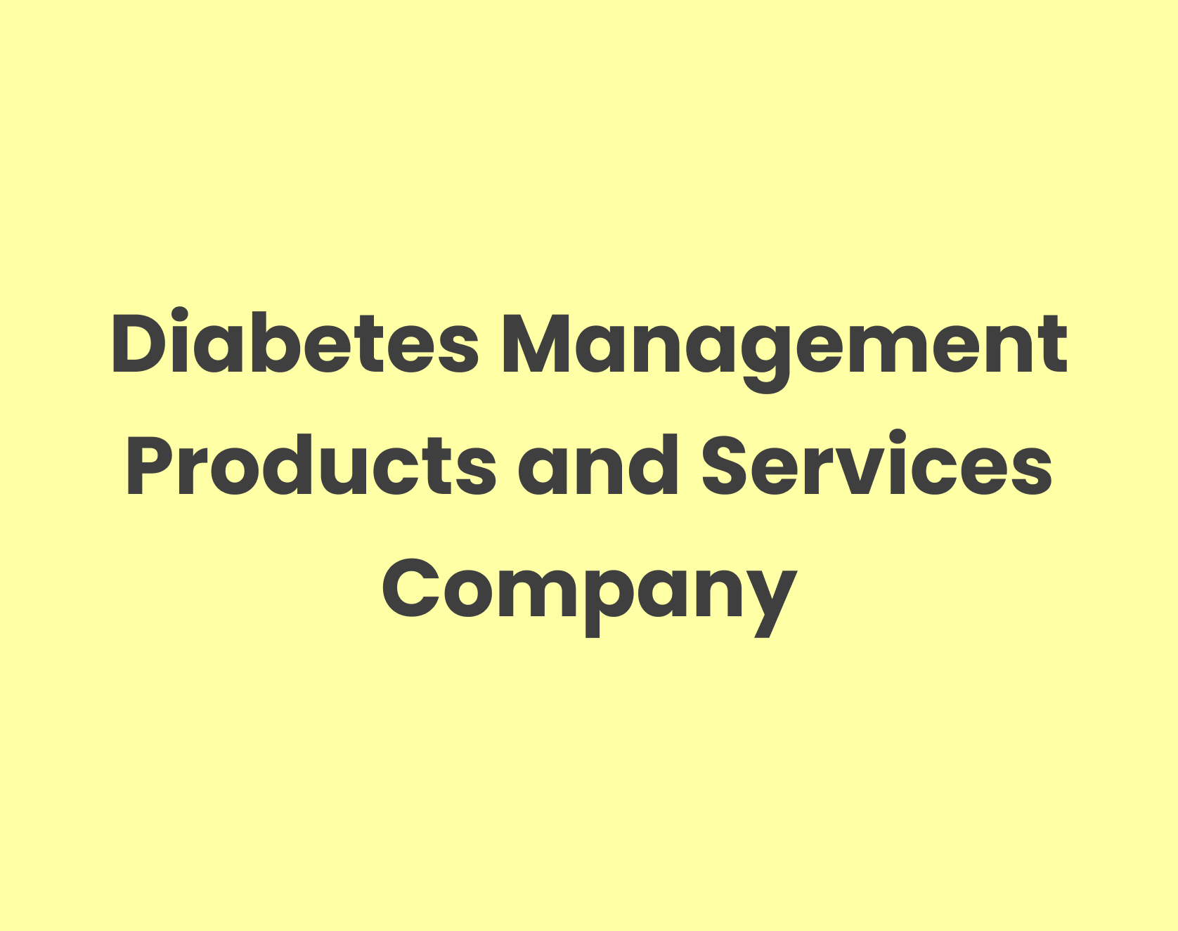DIABETES MANAGEMENT CO.